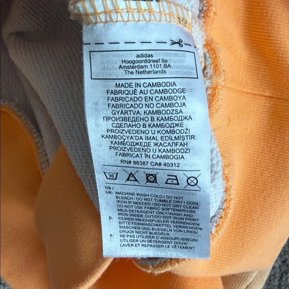 adidas Originals Adventure Graphic Hoodie Hazy Orange M